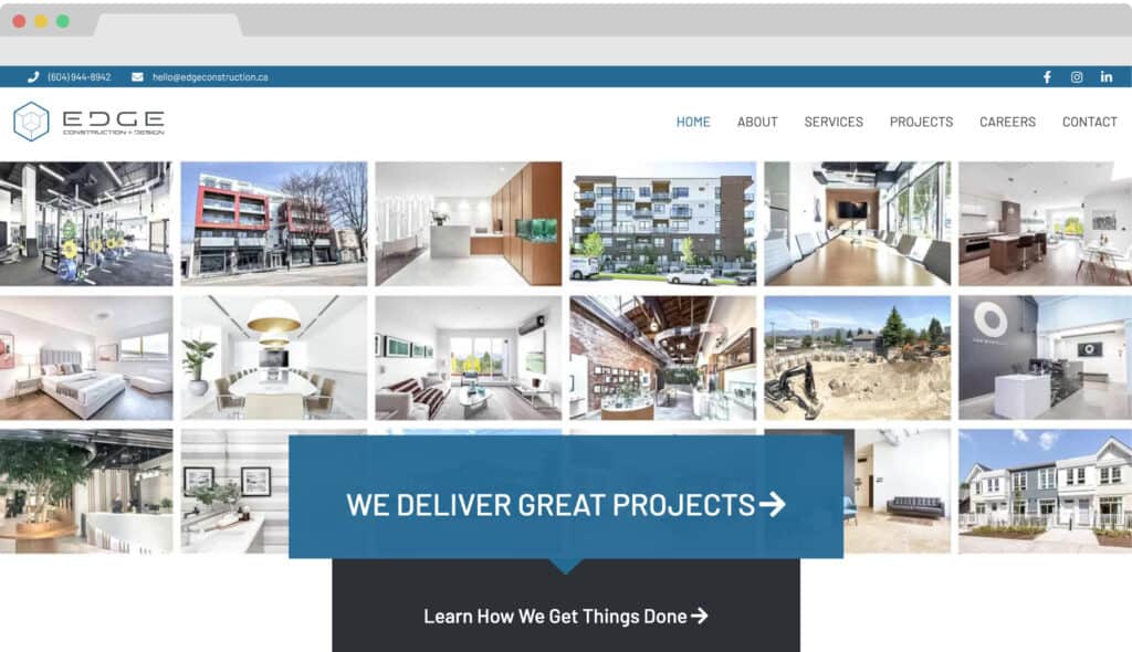 Edge Construction Portfolio Cover