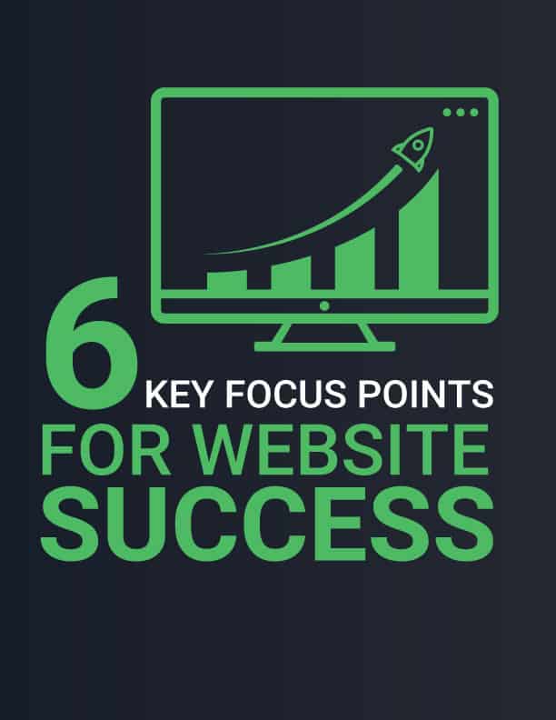 6 Key Focus Points for website success cover